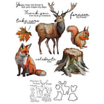 Animals in the Wild Transparent Stamps, Stamp and Die Set (please order items separately)