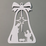 Nativity Scene Bell Metal Cutting Die, 6.3 cm x 9.5 cm/2.48 in x 3.74 in