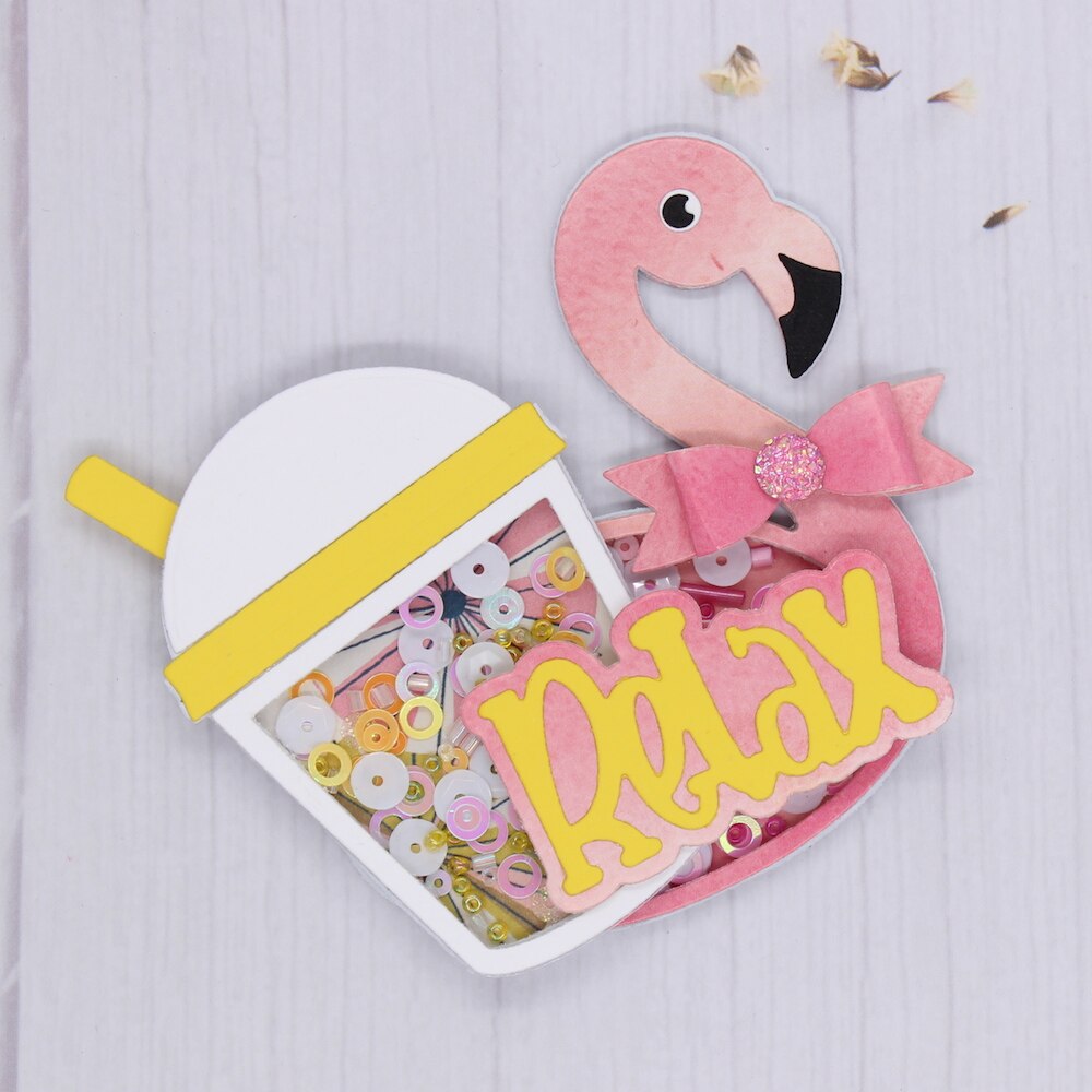 Cute Flamingo Metal Cutting Die, Sizes on Photos, (please order size accordingly)