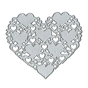 Heart to Heart Metal Cutting Die, 8.9 cm x 10.2 cm/3.50 in x 4.01 in