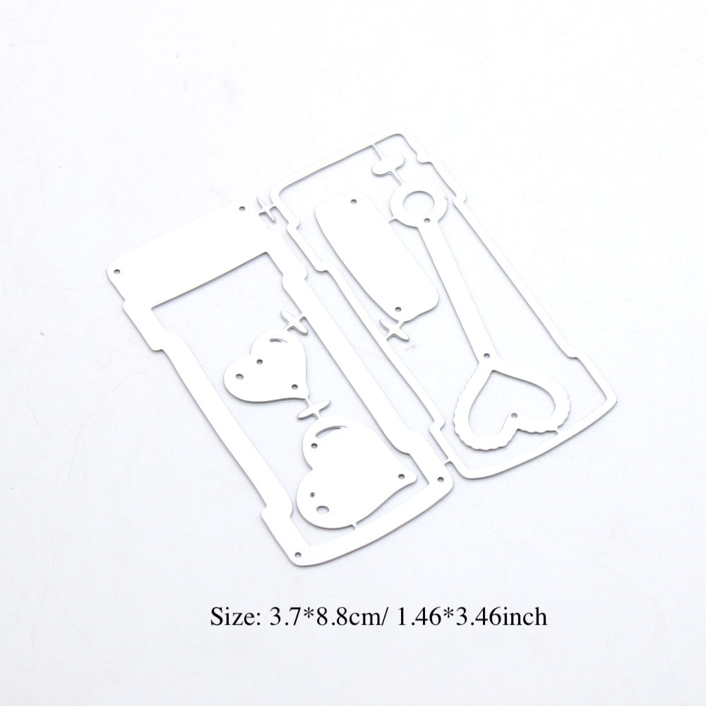 Bubble Shaker Metal Cutting Die, 3.7 cm x 8.8 cm/1.46 in x 3.46 in