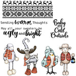 Stay Warm and Cosy Transparent Stamps, Stamp and Die Set (please order items separately)