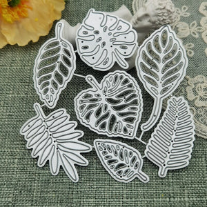 Seven Leafy Designs Metal Cutting Dies, 9.7 cm x 10.2 cm/3.81 in x 4.01 in