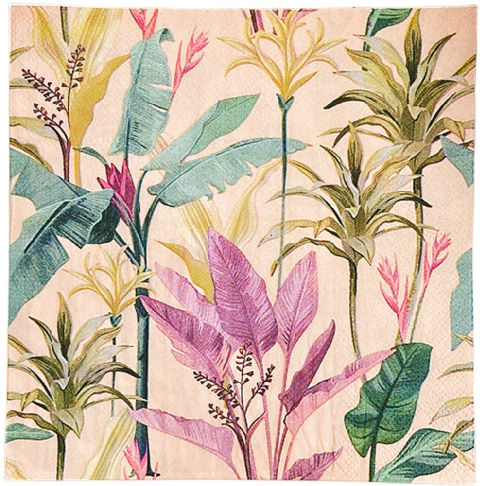 Beautiful Floral Decoupage Papers, 33 cm x 33 cm, 20 Pieces