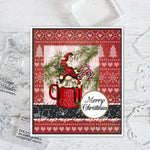 Cute Christmas Gnome Transparent Stamps/Stamp and Die Set (please order items separately)