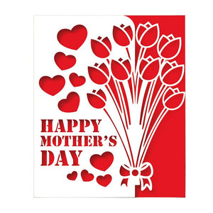 Gorgeous Mother's Day Metal Cutting Die, 11 cm x 13.2 cm/4.33 in x 5.19 in