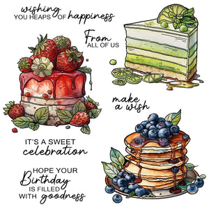 Sweet Celebration Cakes Transparent Stamps