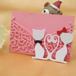 Envelope Shape/Cat Metal Cutting Die, 9.4 cm x 8.6 cm/3.70 in x 3.38 in