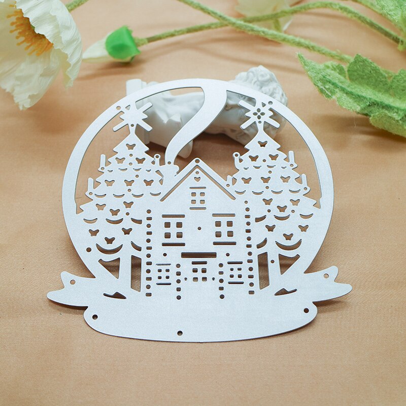 Christmas Snow Globe Metal Cutting Die, 10.7 cm x 10.7 cm/4.2 in x 4.2 in