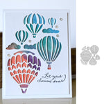 Balloon in the Clouds Metal Cutting Die, 6.7 cm x 6.8 cm/2.63 in x 2.67 in - Craft World 