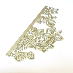 Stunning Flower Border Invitation Metal Cutting Die, 15 cm x 6.8 cm/5.90 in x 2.67 in - Craft World