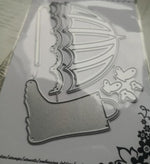 Lovely Umbrella/Rain Boots Metal Cutting Die, 10.3 cm x 6.5 cm/4.05 in x 2.55 in - Craft World