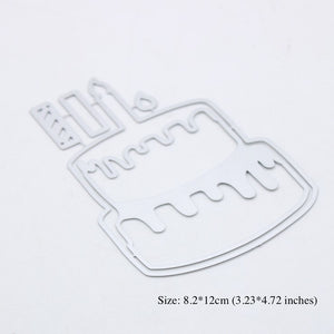 Occasion Cake Metal Cutting Die, 8.2 cm x 12 cm, 1 Piece - Craft World