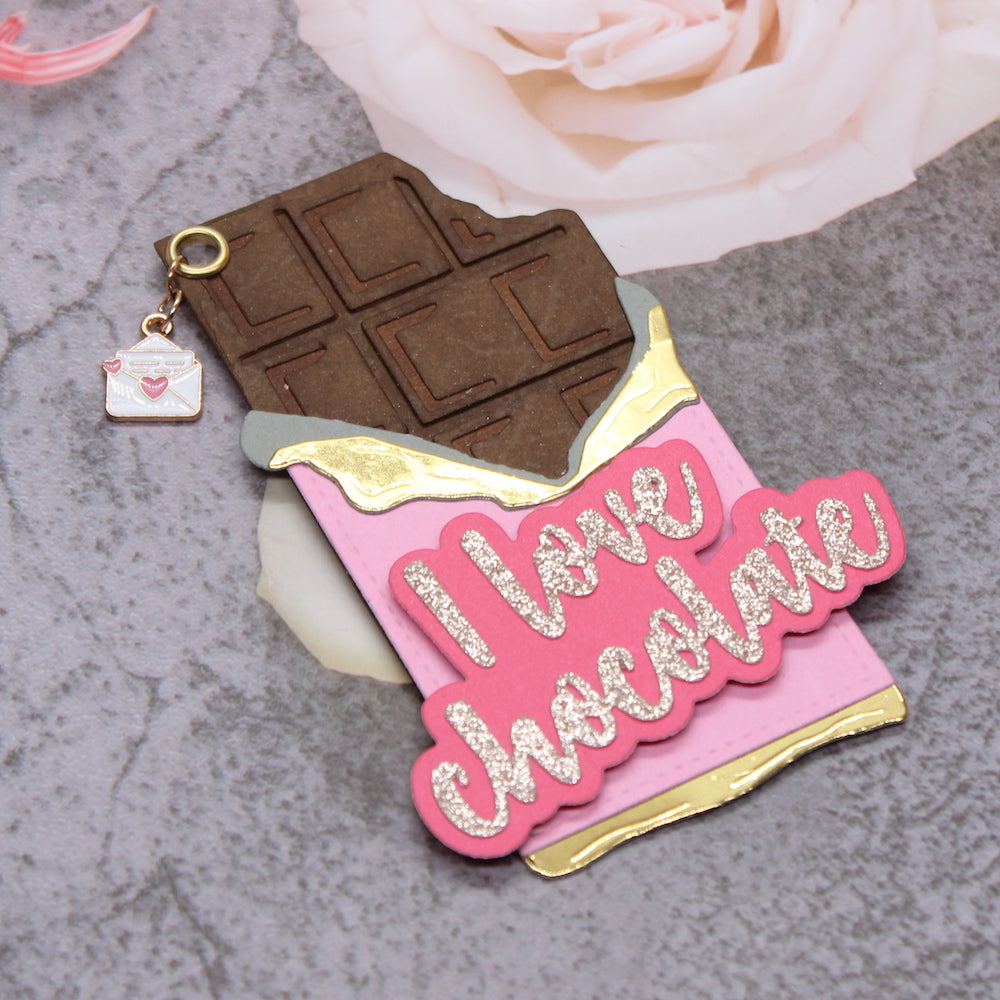 Chocolate Lover Metal Cutting Die, 5 cm x 10 cm/1.97 in x 3.94 in - Craft World 