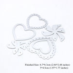 Love Heart Set Metal Cutting Dies (sizes on photo) - Craft World
