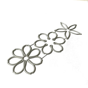 Magnificent Flower Design Metal Cutting Die,16.8 cm x 6 cm/6.61 in x 2.36 in - Craft World