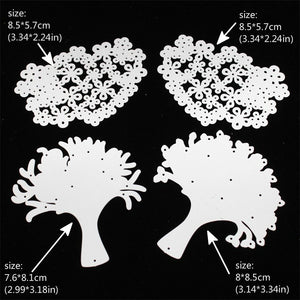 Graceful Tree Metal Cutting Die, Size on Photo - Craft World 