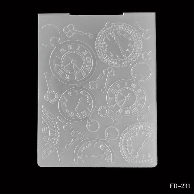 Beautiful Embossing Folders, Various Designs, 10.5 cm x 15.5 cm - Craft World