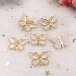 Pretty Resin Butterfly Buttons, 2.5 cm x 3.8 cm, 10 Pieces, Various Colours - Craft World