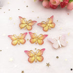 Pretty Resin Butterfly Buttons, 2.5 cm x 3.8 cm, 10 Pieces, Various Colours - Craft World