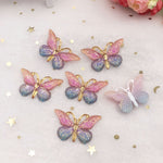 Pretty Resin Butterfly Buttons, 2.5 cm x 3.8 cm, 10 Pieces, Various Colours - Craft World