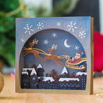 Christmas Santa/Reindeer Scene Metal Cutting Die, 12.7 cm x 12.7 cm/5 in x 5 in - Craft World