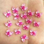 Graceful Resin Flat Back Button Butterflies, 10 mm, 80 Pieces - Craft World