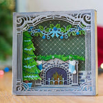 Christmas Fireside Scene Metal Cutting Die, 16.4 cm x 17.3 cm/6.45 in x 6.81 in - Craft World