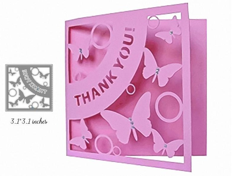 Mini Thank you Metal Cutting Die, 7.8 cm x 7.8 cm - Craft World