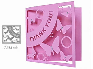 Mini Thank you Metal Cutting Die, 7.8 cm x 7.8 cm - Craft World