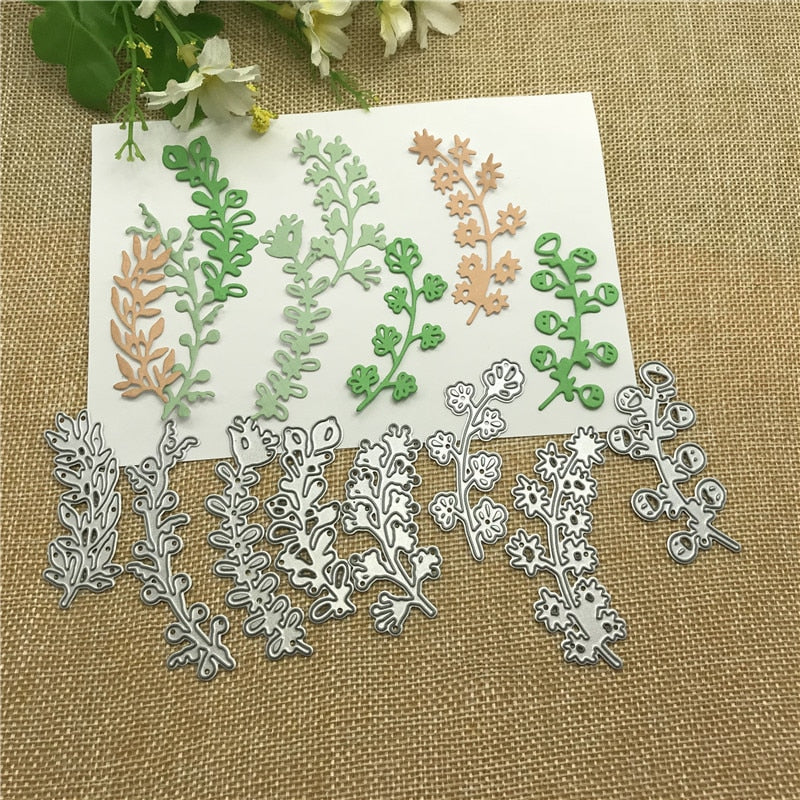 Pretty Leaf Cutting Dies, 8 Pieces - Craft World