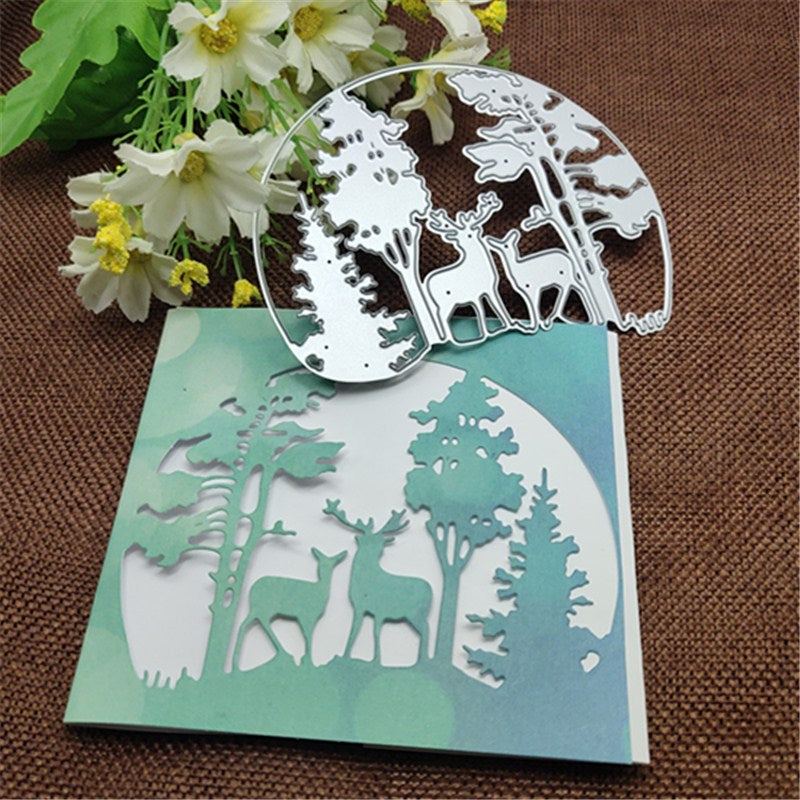 Pine Tree Christmas Cutting Die, 9.9 cm x 7.8 cm, 3.89 in x 3.07 in - Craft World