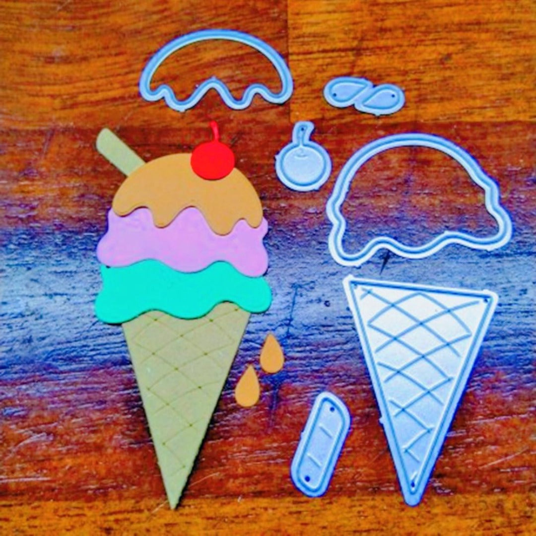 Ice Cream Metal Cutting Die, 7.8 cm x 4 cm - Craft World