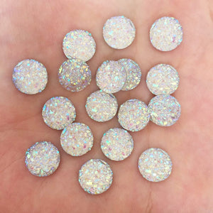 Round Flat Back Rhinestone Buttons, Various Colours, 10 mm,100 Pieces - Craft World