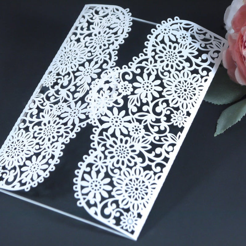 Gorgeous Lacey Flower Metal Cutting Die, 15 cm x 6.7 cm/5.90 in x 2.63 in - Craft World