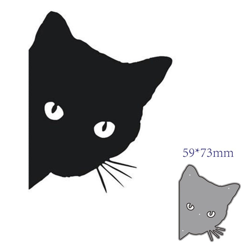 Kitty Metal Cutting Die, 5.9 cm x 7.3 cm/2.32 in x 2.87 in - Craft World