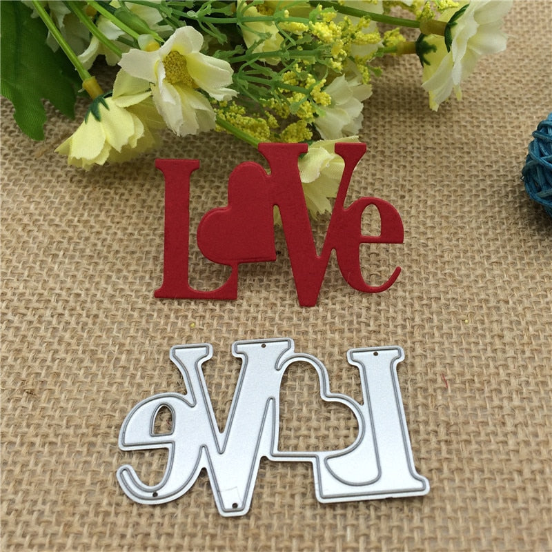 Love Sign Metal Cutting Die, 6 cm x 4 cm - Craft World