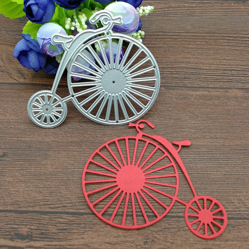 Vintage Penny-Farthing Bicycle Metal Cutting Die, 7.0 cm x 8.2 cm - Craft World