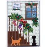 Festive Christmas Staircase Scene Metal Cutting Die, 12.5 cm x 18.9 cm/4.92 in x 7.44 - Craft World