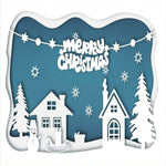 Christmas Street Scene Metal Cutting Die, 12 cm x 7.5 cm/4.72 in x 2.95 in - Craft World