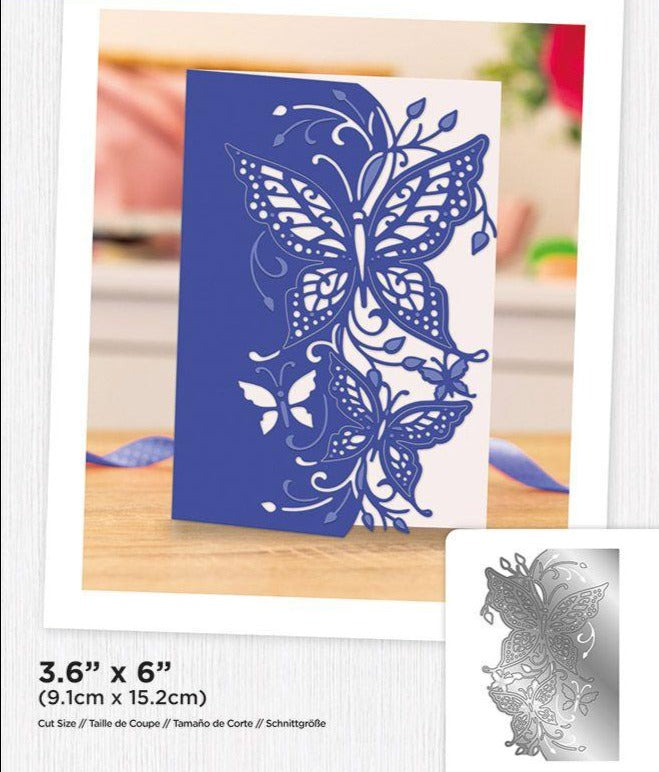 Graceful Butterfly Metal Cutting Die, 9.1 cm x 15.2 cm/3.6 in x 6.0 in - Craft World