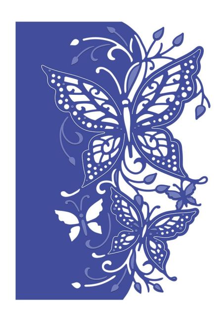 Graceful Butterfly Metal Cutting Die, 9.1 cm x 15.2 cm/3.6 in x 6.0 in - Craft World