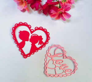 Cute Hearts Metal Cutting Die, 13.5 cm x 6.1 cm/5.31 in x 2.40 in - Craft World