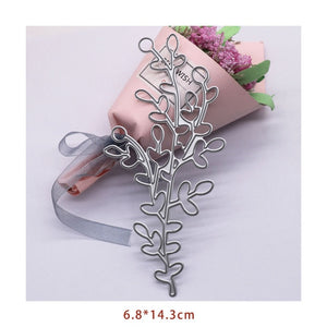 Leafy Branch Metal Cutting Die, 6.8 cm x 14.3 cm/2.67 in x 5.62 in - Craft World 