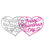 Happy Valentine's Day Heart Metal Cutting Die, 7.5 cm x 6.2 cm/2.95 in x 2.44 in - Craft World