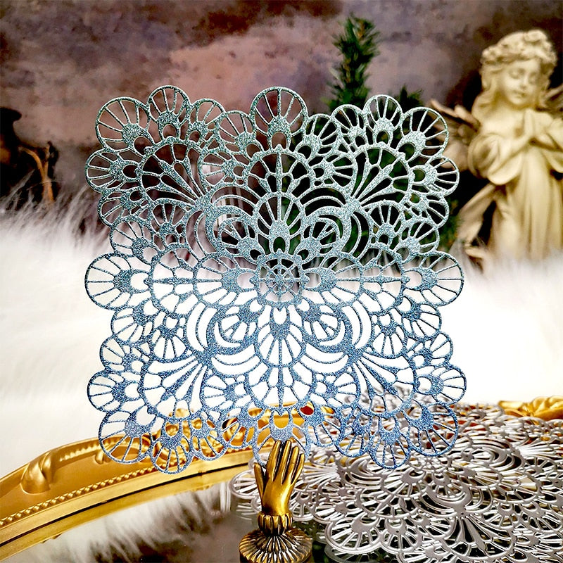 Elegant Lacey Design Metal Cutting Die, 14 cm x 14 cm/5.51 in x 5.51 in - Craft World 