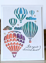 Balloon in the Clouds Metal Cutting Die, 6.7 cm x 6.8 cm/2.63 in x 2.67 in - Craft World 