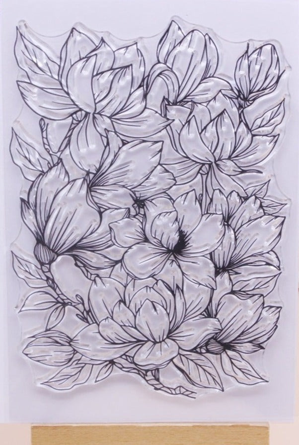 Magnolia Bloom Transparent Stamp, 11 cm x 16 cm/4.33 in x 6.29 in - Craft World 