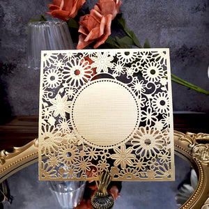 Flowers Background Frame Metal Cutting Die, 15 cm x 15 cm/5.90 in x 5.90 in - Craft World 