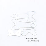 Safety Pins Shaker Metal Cutting Dies, Sizes on Photo - Craft World 